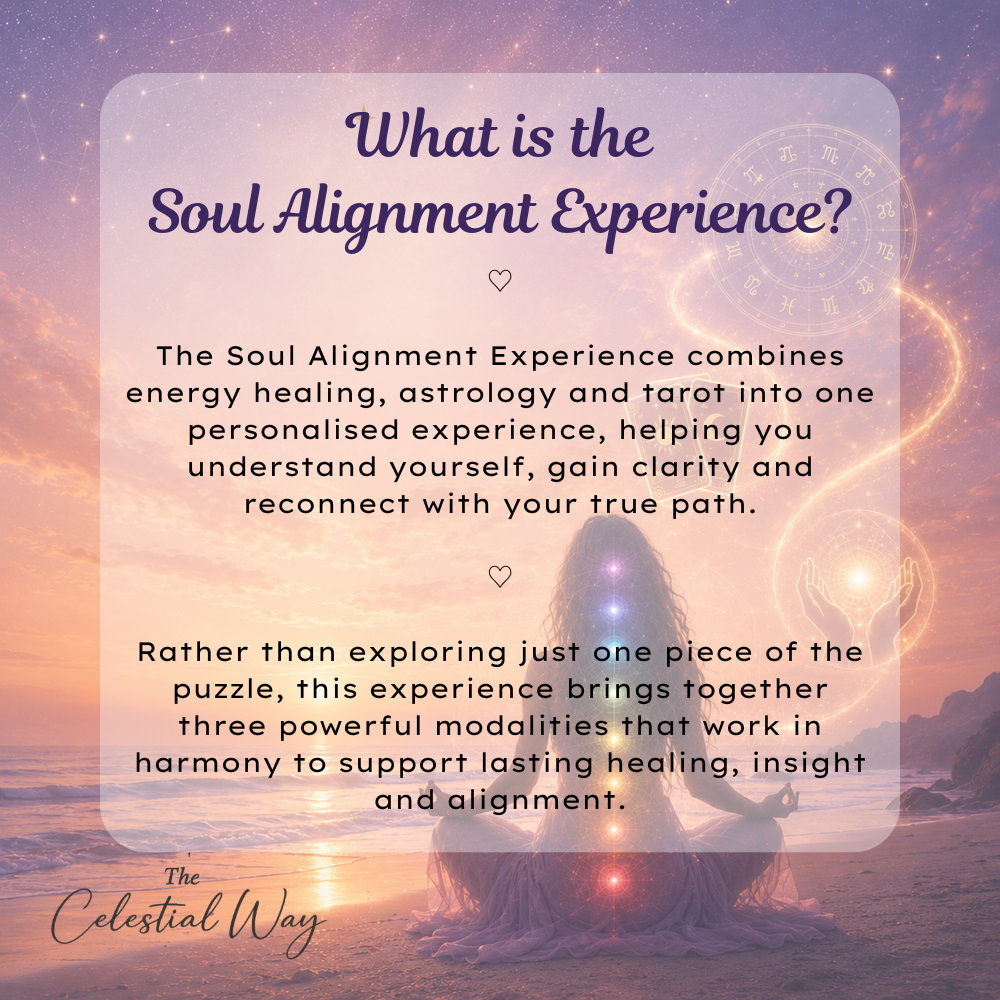 Soul Alignment Experience | Reiki or Rahanni Celestial Healing, Birth Chart Reading & Tarot Reading