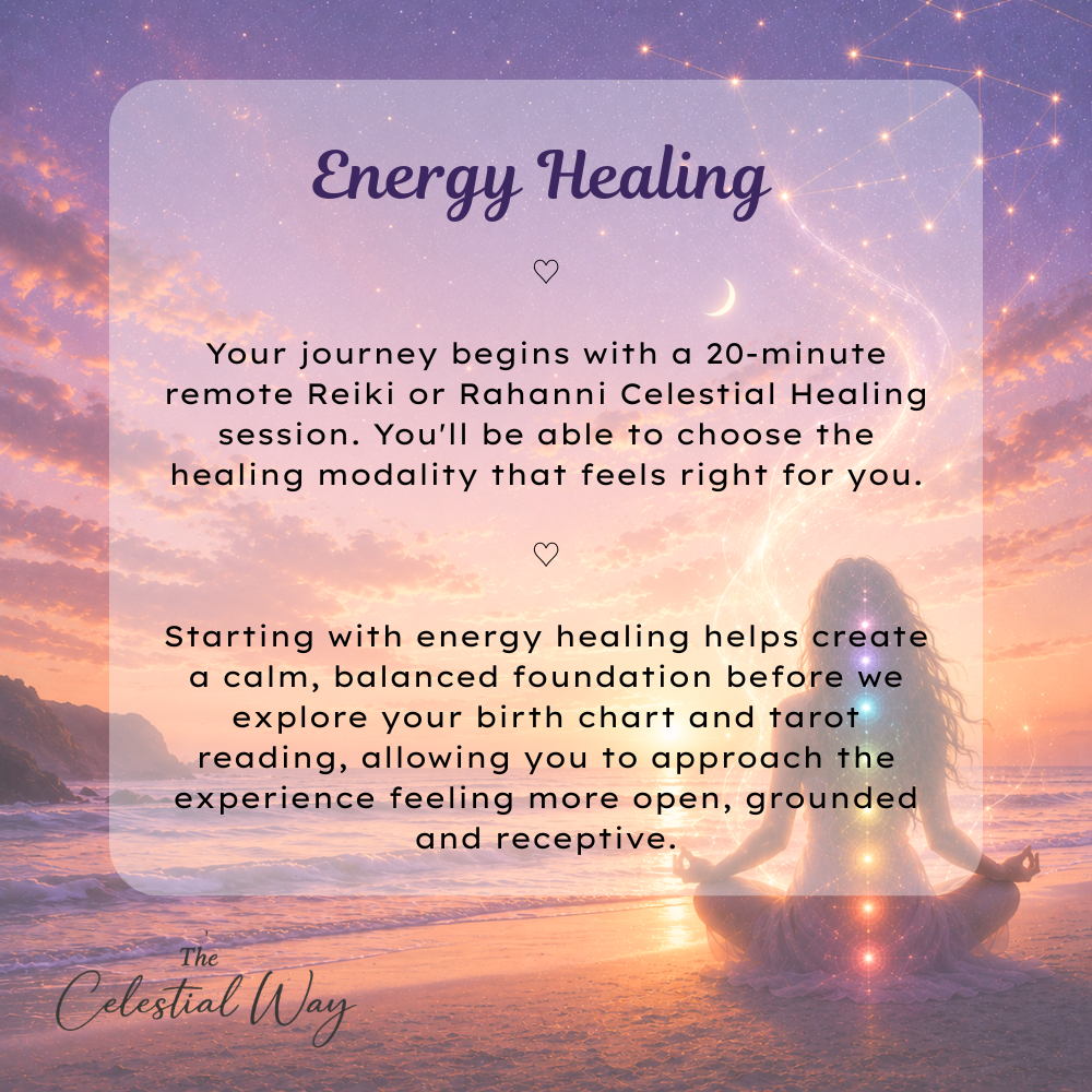 Soul Alignment Experience | Reiki or Rahanni Celestial Healing, Birth Chart Reading & Tarot Reading