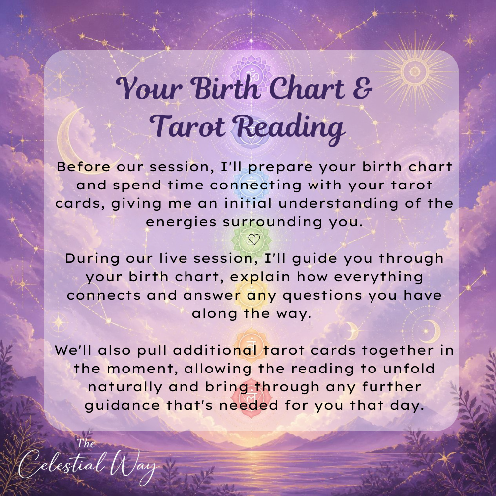 Soul Alignment Live Session | Live Reiki or Rahanni Celestial Healing, Birth Chart Reading, Tarot Reading