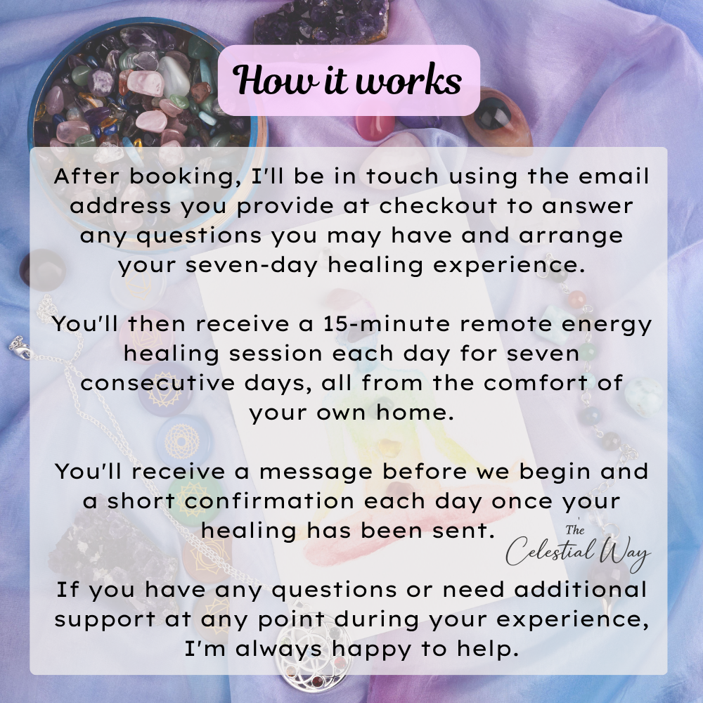 7 Day Energy Healing | Remote Reiki & Rahanni Celestial Healing