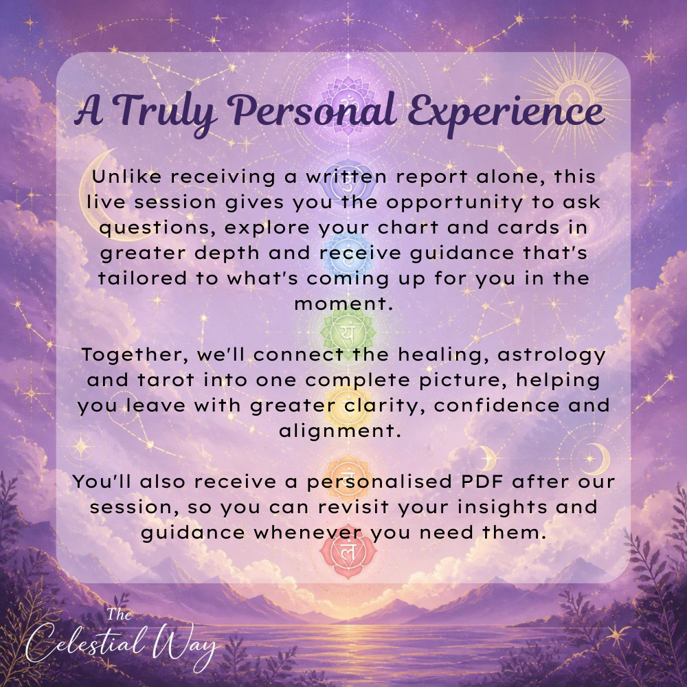 Soul Alignment Live Session | Live Reiki or Rahanni Celestial Healing, Birth Chart Reading, Tarot Reading