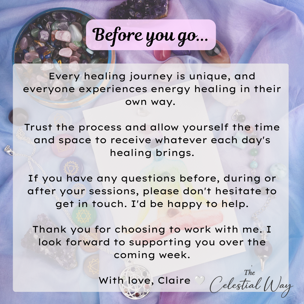 7 Day Energy Healing | Remote Reiki & Rahanni Celestial Healing