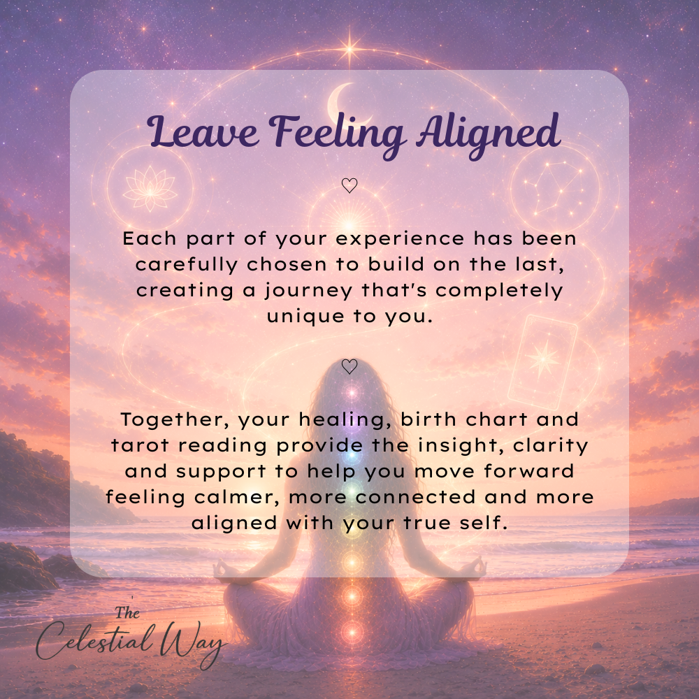 Soul Alignment Experience | Reiki or Rahanni Celestial Healing, Birth Chart Reading & Tarot Reading
