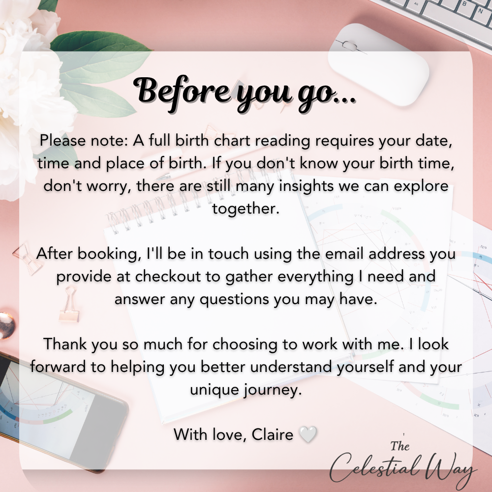 Personalised Birth Chart Reading | Natal Chart Reading Astrology Report
